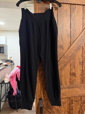Athleta Black High-Waist Track Joggers